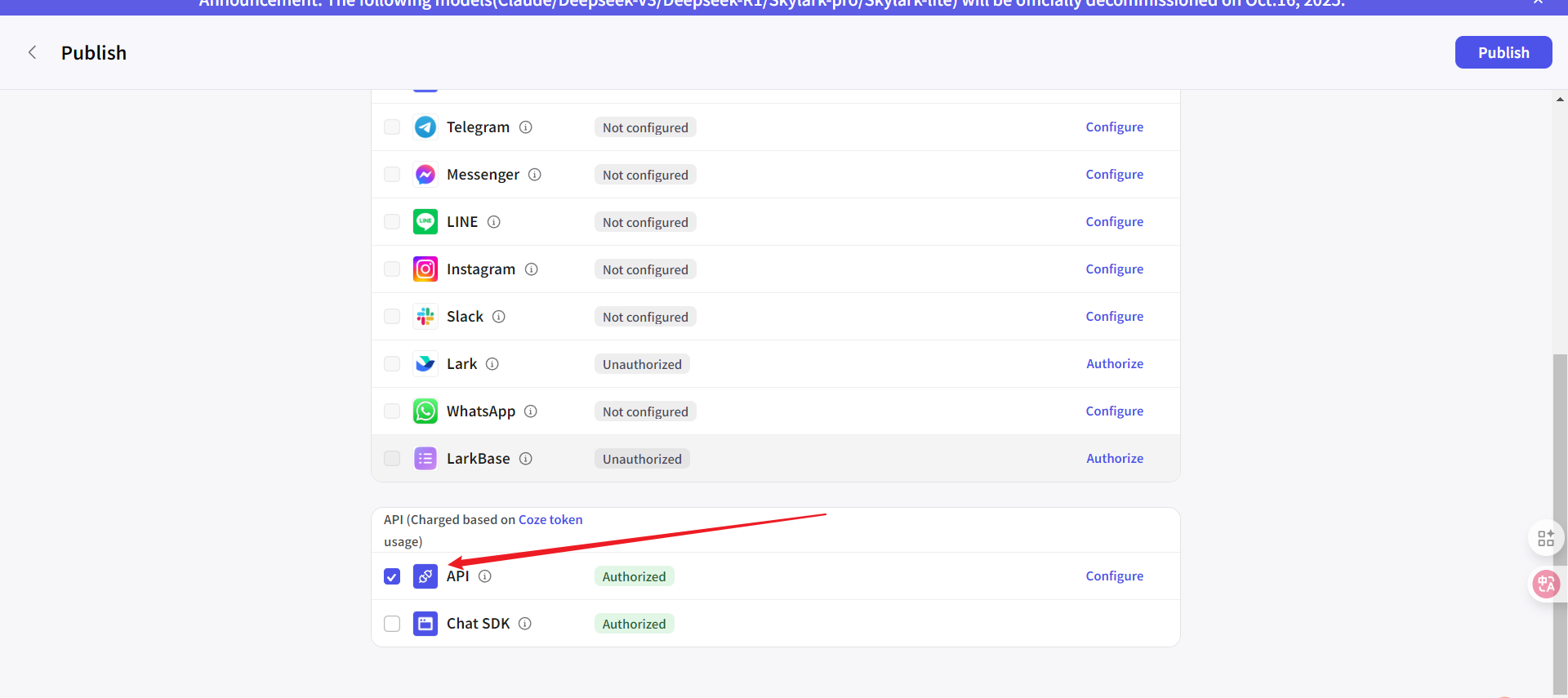 Coze 应用 API 密钥